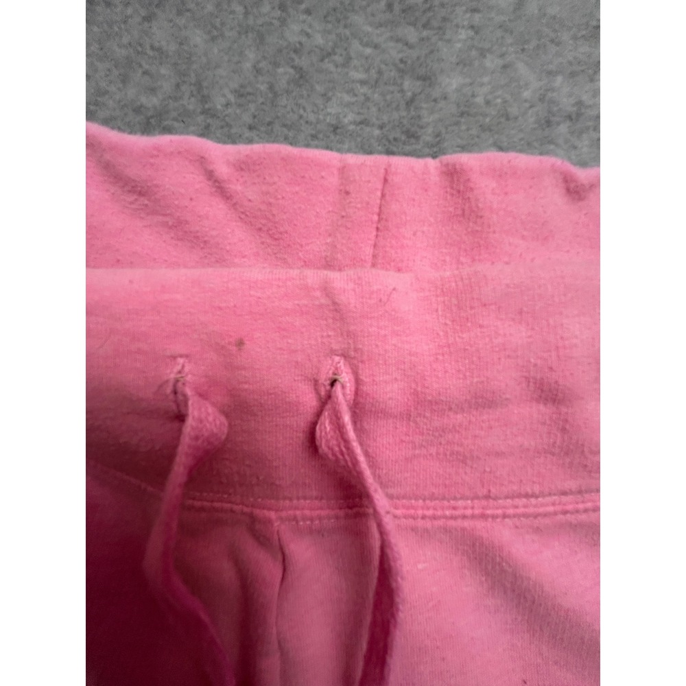 Pink Victoria's Secret Flare Sweatpants Pink Logo Drawstring Lounge Pants Large - Picture 4 of 12